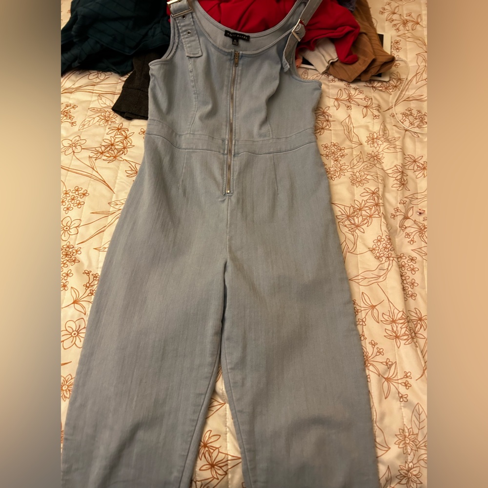 Haute Monde Light Blue Women Jeans Overalls